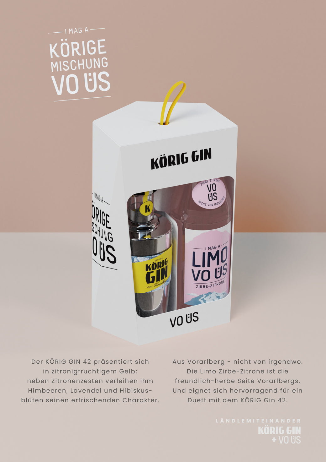 Körig VoÜs Plakat auf Rot