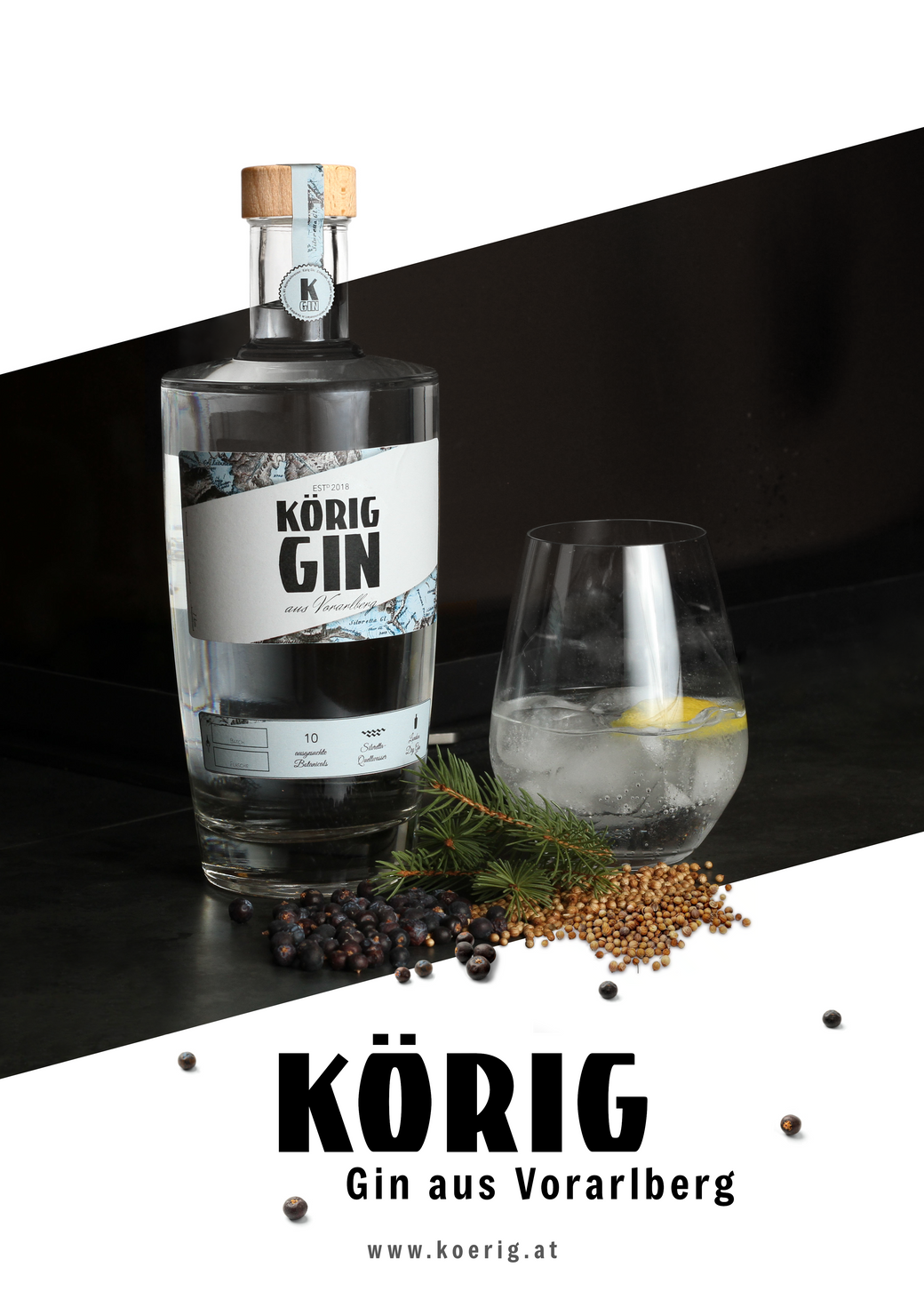 Körig Gin 45 - Plakat